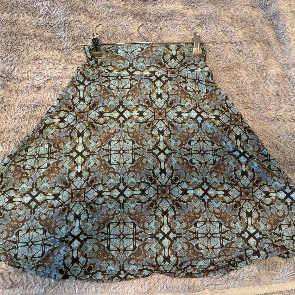 Viereck Above Knee, A-Line “Sherry” Skirt – vintage print